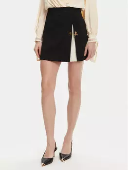 Мини-Юбка обычного кроя GO-079-51E2 Elisabetta Franchi, черный
