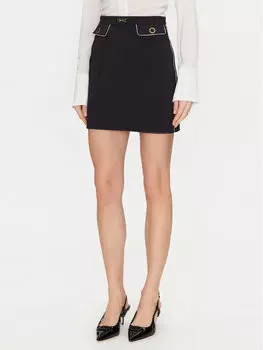 Мини-Юбка обычного кроя GO-T03-51E2 Elisabetta Franchi, черный