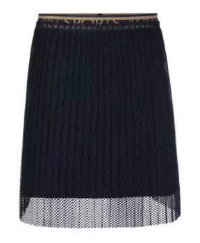 Мини-Юбка плиссированной сетки Marc Cain, синий