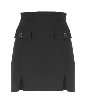Мини Юбка R с клапаном спереди Elisabetta Franchi, черный