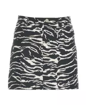 Мини Юбка с анималистичным принтом Silie Baum Und Pferdgarten, черный