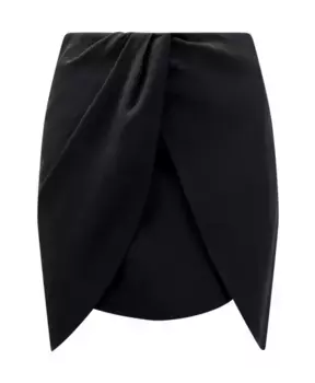 Мини Юбка с драпировкой Off White, черный