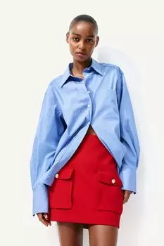 Мини-Юбка с карманами H&M, красный