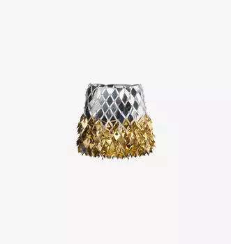 Мини-Юбка с ромбовидным узором и отделкой Rabanne, мультиколор