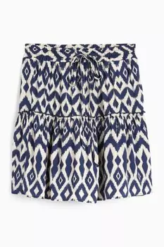 Мини-Юбка с узором C&A, синий