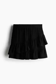 Мини-Юбка с узором H&M, бежевый