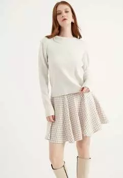 Мини-Юбка с узором Herita, бежевый