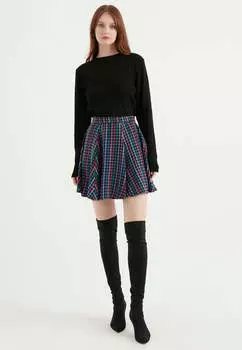 Мини-Юбка с узором Herita, синий