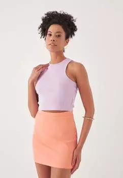 Мини-Юбка с высоким воротником Herita, оранжевый