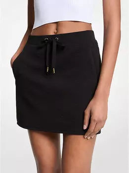 Мини-Юбка с жаккардом и логотипом Michael Kors, черный