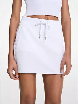 Мини-Юбка с жаккардом и логотипом Michael Kors, белый
