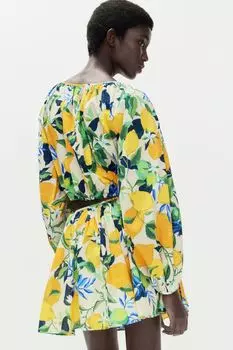 Мини-Юбка-Солнце H&M, бежевый