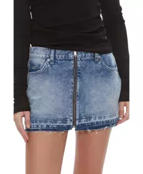 Мини Юбка Sophie на молнии из коллекции хлопка Tommy Jeans, синий