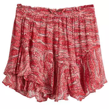 Мини-Юбка Sornel laye Isabel Marant toile, красный