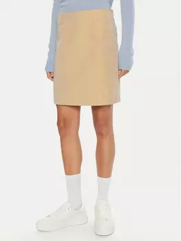 Мини-Юбка стандартного кроя 2Ndday, бежевый