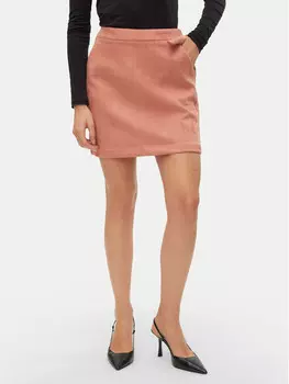 Мини-Юбка стандартного кроя Vero Moda, розовый