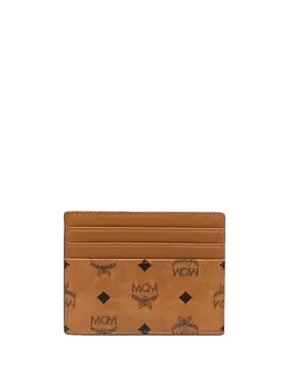 Мини-картхолдер с монограммой MCM, коричневый