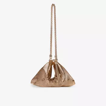 Мини-клатч Callie из металлической сетки Jimmy Choo, желтый