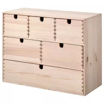 Мини-комод, сосна, 42х18х32 см, MOPPE IKEA