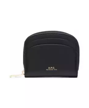 Мини Компактный кошелек Demi Lune A.P.C., черный