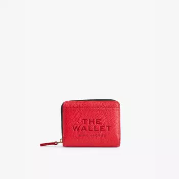Мини-Компактный кожаный кошелек Marc Jacobs, красный