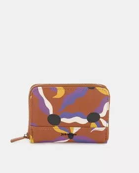 Мини-кошелек горчичного цвета с фантазийным принтом Jo & Mr. Joe, желтый