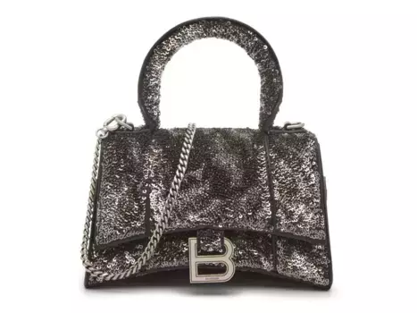Мини-кошелек Hourglass Balenciaga, Black