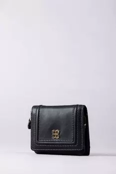 Мини-Кошелек Icon с клапаном Lakeland Leather, черный