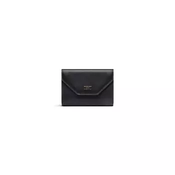 Мини-кошелек-конверт BALENCIAGA, черный