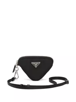 Мини-кошелек Re-Nylon с логотипом Prada, черный