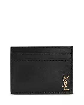 Мини-кошелёк для карт Cassandre SAINT LAURENT, черный