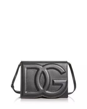 Мини-кожаная сумка через плечо Dolce & Gabbana, цвет Black