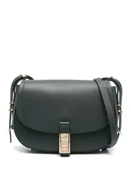 Мини кожаная сумка через плечо PINKO, зеленый