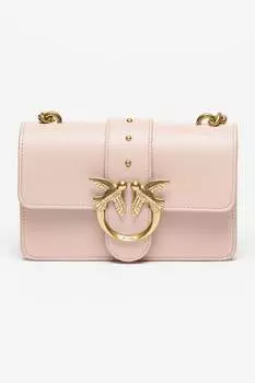 Мини-Кожаная сумка Love One Pinko, розовый