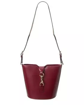 Мини-кожаная сумка-мешок Gucci, красный