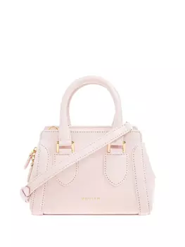 Мини кожаная сумка-тоут Alexander McQueen, розовый
