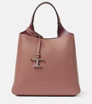 Мини-кожаная сумка-тоут apa Tod'S, розовый