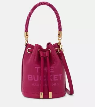 Мини-кожаная сумка-ведро Marc Jacobs, розовый