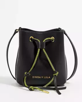 Мини-кожаная сумочка Чихуахуа, трансформируемая в сумку через плечо Bimba y Lola, черный