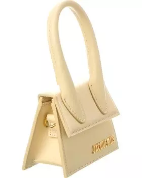 Мини-кожаный клатч Jacquemus Le Chiquito, цвет Off White