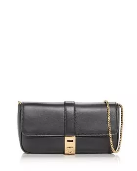 Мини-кожаный трансформер через плечо Ferragamo, цвет Black