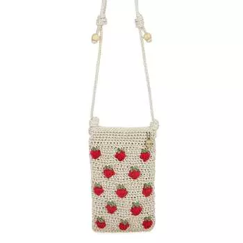 Мини-кроссбоди Josie The Sak, цвет Hand Crochet - Natural Strawberries