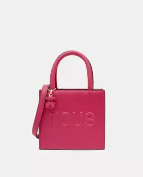 Мини-квадратная сумка с медвежонком и ручкой цвета фуксии из коллекции Tous Brenda, фуксия