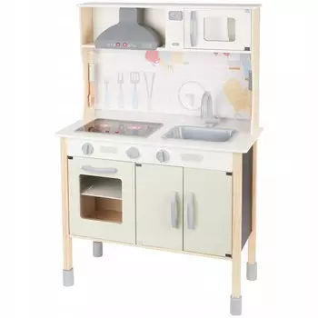 МИНИ МАТЕРС ДЕРЕВЯННАЯ КУХНЯ свет + звук ZDTRADING