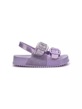Mini Melissa сандалии с блестками, фиолетовый