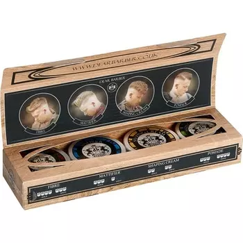 Мини-набор для укладки, карманные дорожные банки, 20 мл волокна, 20 мл матирующего средства, 20 мл крема для придания формы, 20 мл помады сильной фиксации, Dear Barber