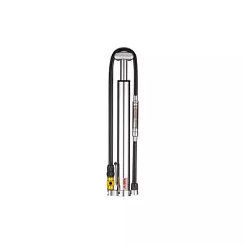 Мини-насос CNC Micro Floor Drive серебристый - HVG LEZYNE, серый / серебристый / серебристый