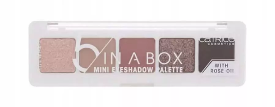 Мини-палитра теней для век 020 Soft Rose Look, 4 г Catrice, 5 In A Box, нюд