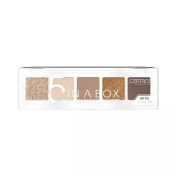 Мини-палитра теней для век 5 In A Box Mini Paleta Catrice, цвет golden nude look