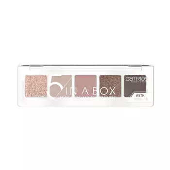 Мини-палитра теней для век 5 In A Box Mini Paleta Catrice, цвет soft rose look